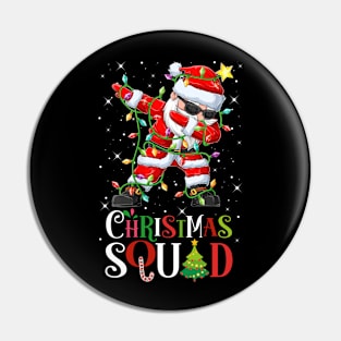 Christmas Squad Dabbing Santa Funny Xmas Sunglasses Pin