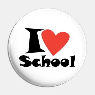 I love My School. Slogan. Back to school. Hello School. Happy Teacher Day. Autumn. Learning Children. Cartoon Graphic design Pin