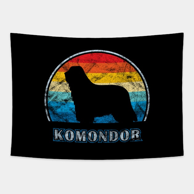 Komondor Vintage Design Dog Tapestry by millersye