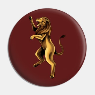 Golden Lion Pin