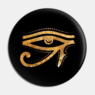 Golden Eye Of RA Egyptian Hieroglyph Pin