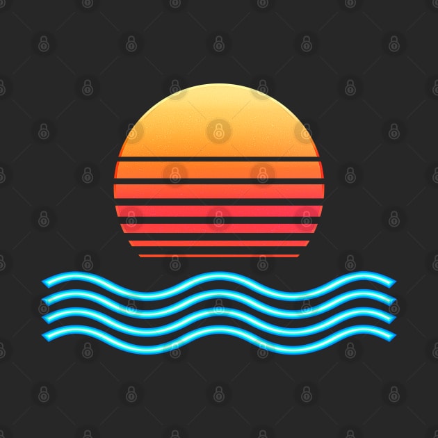 Chrome Wave:  Midnight Sun by Glitchway