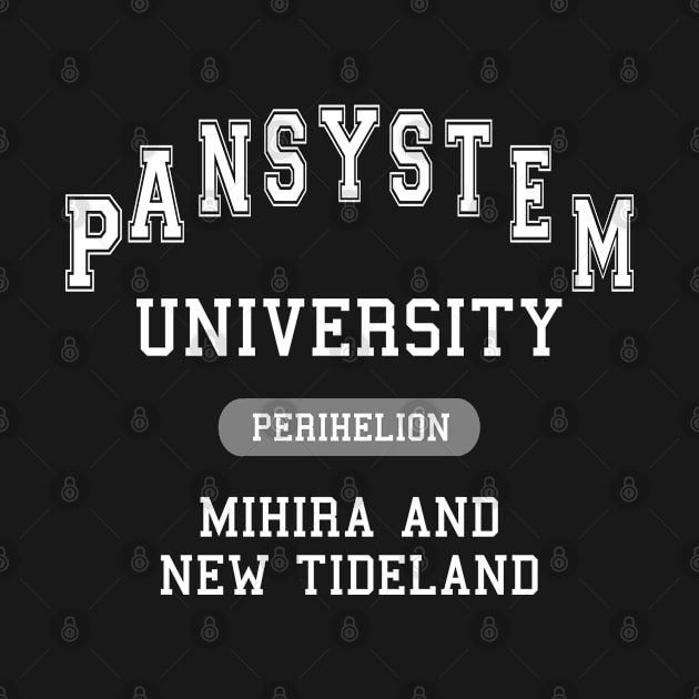 Murderbot Diaries Pansystem University of Mihira and New Tideland Perihelion College by jutulen