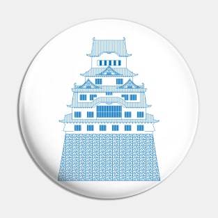 White Himeji Castle III Pin