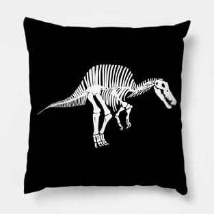 Terra Fossil Spinosaurus Dinosaur White Pillow