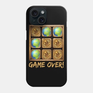 Financial Showdown: Bitcoin Triumphs in the Ultimate Game of Tic-Tac-Toe Phone Case