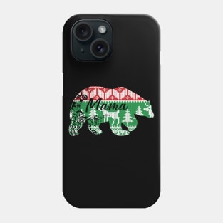 Merry Christmas mama bear Phone Case