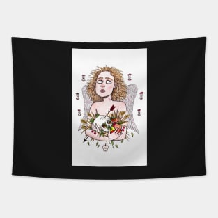 Apple Core Angel Tapestry