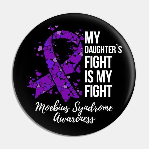 My Daughter’s Fight Is My Fight Moebius Syndrome Awareness Pin by totemgunpowder