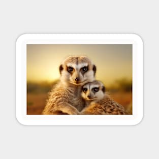 Meerkat Animal Wild Beauty Freedom Wilderness Enchanting Magnet