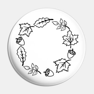 Autumn wreath Pin