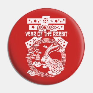 Year of the Rabbit Chinese Zodiac - Chinese New Year 2023 Pin