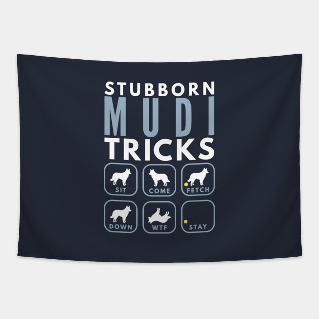 Stubborn Hungarian Mudi Tricks - Dog Training Tapestry by DoggyStyles