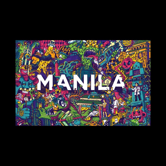 Manila Invade (horizontal) by Lei Melendres by Lei Melendres