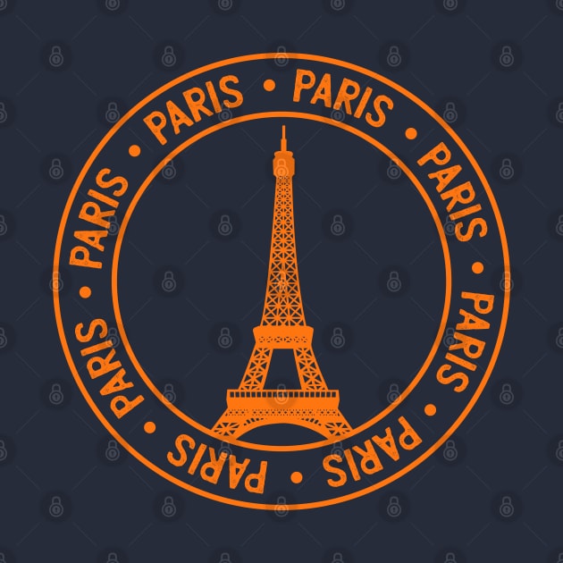 Paris Passport Stamp by madeinchorley