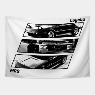 TOYOTA MR2 MK1 Black 'N White Archive 2 Tapestry