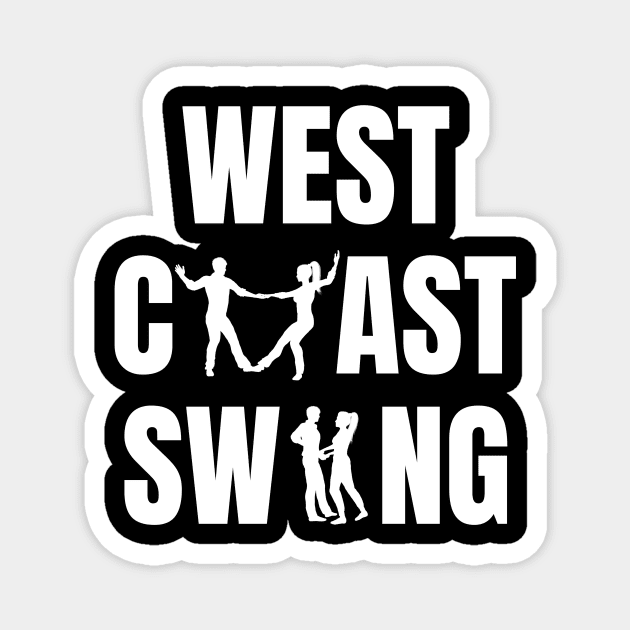 West Coast Swing Couple Dancer Design Magnet by echopark12