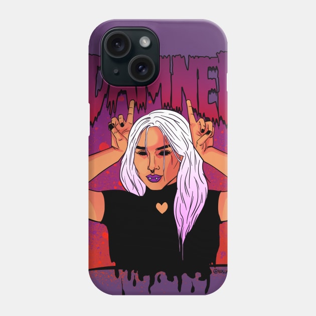 Damned Girl Phone Case by @akaluciarts