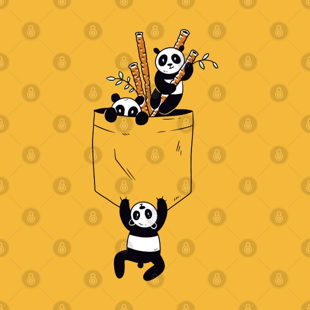 Cute Pandas Playing in Pocket!! - Animal Lover by Artistic muss