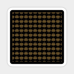 Ornament black and gold 7 Magnet