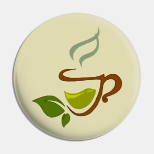 Green Tea-Shirt Pin