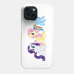 Rarity, Fluttershy, and Rainbow Dash Phone Case