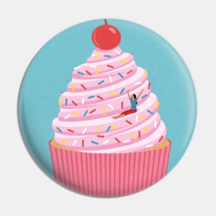 Cupcake Helta Skelta Pin