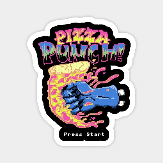 Pizza Punch Magnet by Hillary White Rabbit