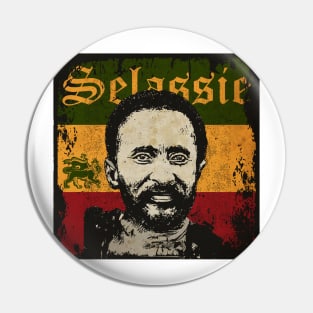 Selassie I Vinyl Cover Pin