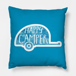 Happy Camper pun Pillow