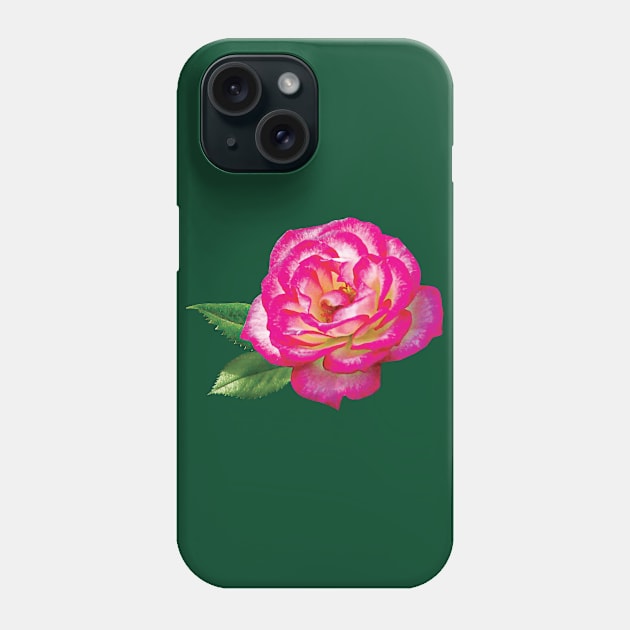 Roses - Pink and White Rose Phone Case by SusanSavad