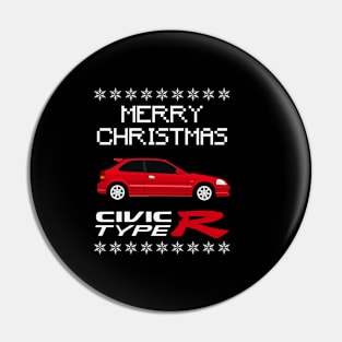 Civic Type R Merry Christmas Edition Pin