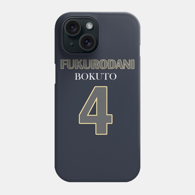 Bokuto, Number 4 Phone Case by AislingKiera