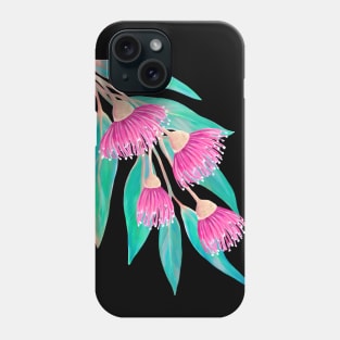 Eucalyptus with Pink Flowers Phone Case