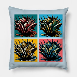 Pop Barnacle Sponge Art - Cool Underwater Pillow