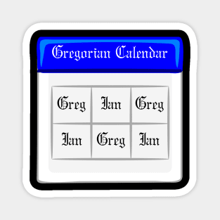 The Gregorian Calendar Magnet