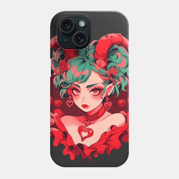 Cute love Demon Phone Case by DarkSideRunners