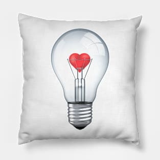 Lamp-heart Pillow