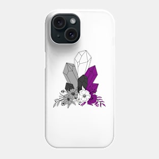 Asexual Flowery Crystals Phone Case