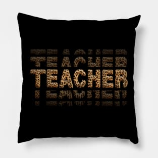 Leopard Back To School I'll Be There For You Teacher Pillow