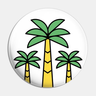 Summer Palm Trees Pin