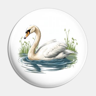 White Swan Pin