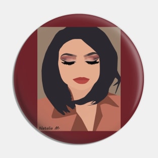 Makeup girl Pin