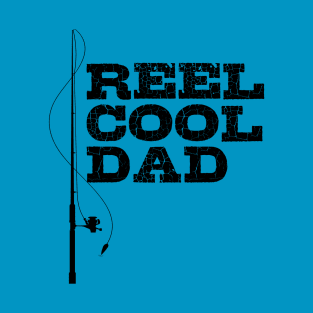 Mens Reel Great Dad T Shirt Funny Fathers Day Fishing Tee Gift for Fisherman T-Shirt