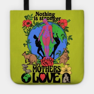 Nothing Is Stronger Than A Mother's Love - Colorful Psychedelic Trippy Tie Dye Tote