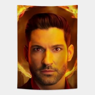 Lucifer Fire Halo Tapestry