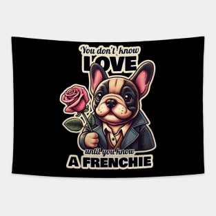 French Bulldog Valentine's day Tapestry