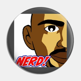 NERD! Face Logo - Over the heart Pin