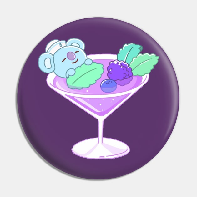 BT21 Koya Cocktail Pin by ZeroKara