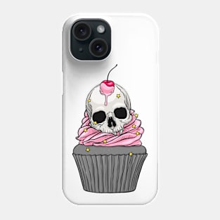 Pink Skull Cupcake Phone Case